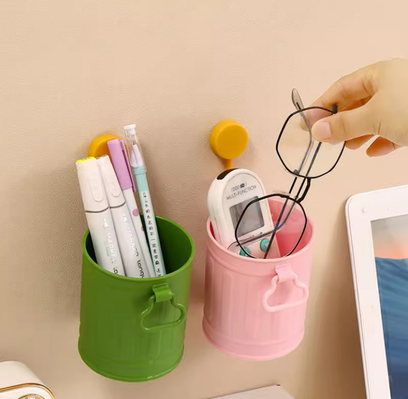 Portable Retro Style Pen Holder, Makeup Brush Holder Organizer, Mini Creative Office Storage Pen Holder, Pencil Bucket Organizer Container Portable Retro Style Pen Holder, Makeup Brush Holder Organizer, Mini Creative Office Storage Pen Holder, Pencil Bucket Organizer Container